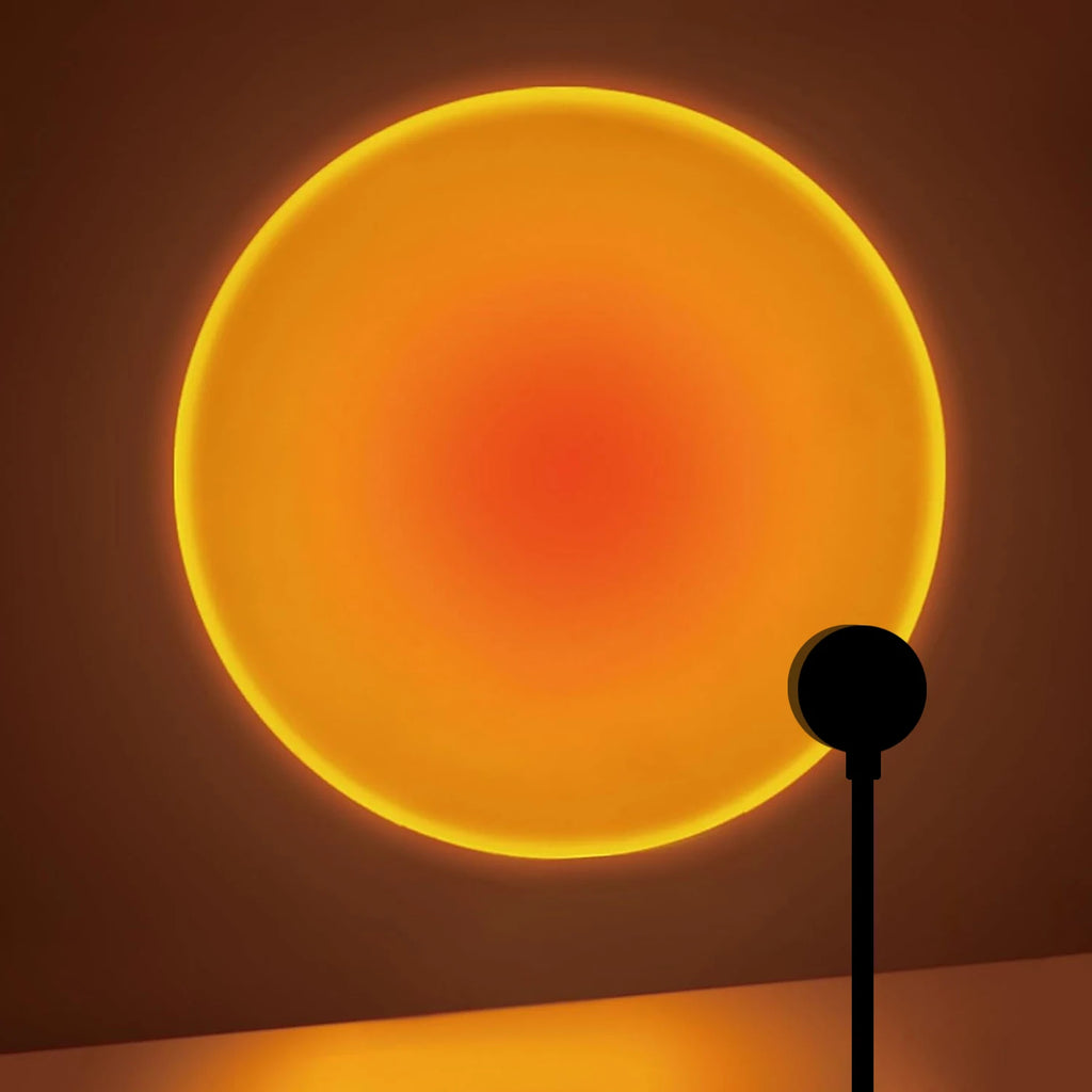 Sunset projection lamp glow