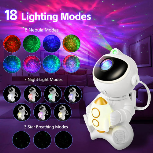 Astronaut Galaxy Projector — Starry Night Light
