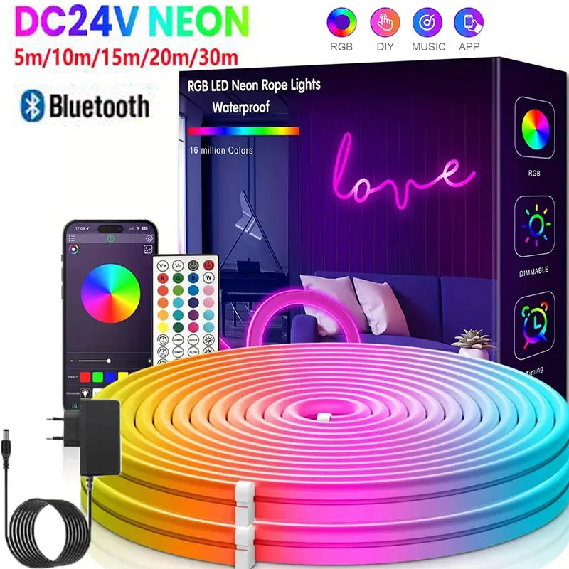 Smart LED Strip Lights — App & Music Sync